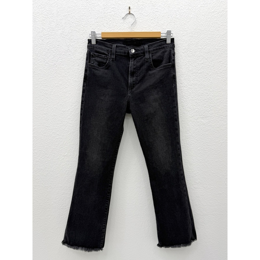 Joes‎ Jeans The Callie High Rise Cropped Bootcut Jeans Hawking Black Denim 27